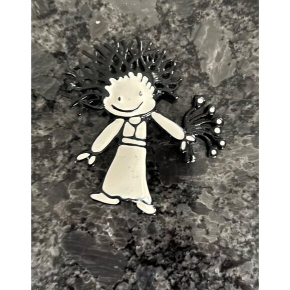 Bridesmaid & Ringbearer Wedding Pins & Keyring Set Vintage - Picture 8 of 15